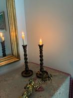 2 Engelse houten kandelaars, Antiek en Kunst, Ophalen of Verzenden