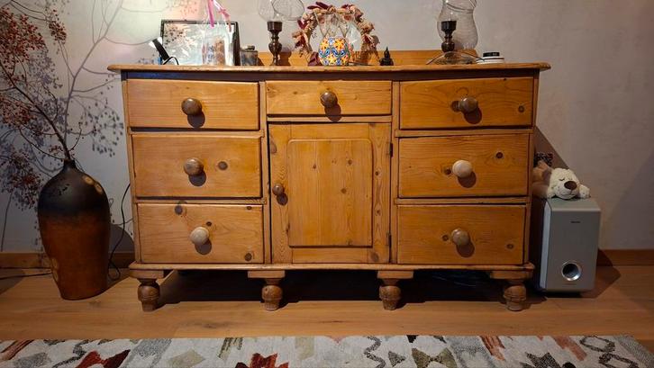 Oud grenen dressoir, Huis en Inrichting, Kasten | Dressoirs, Ophalen of Verzenden
