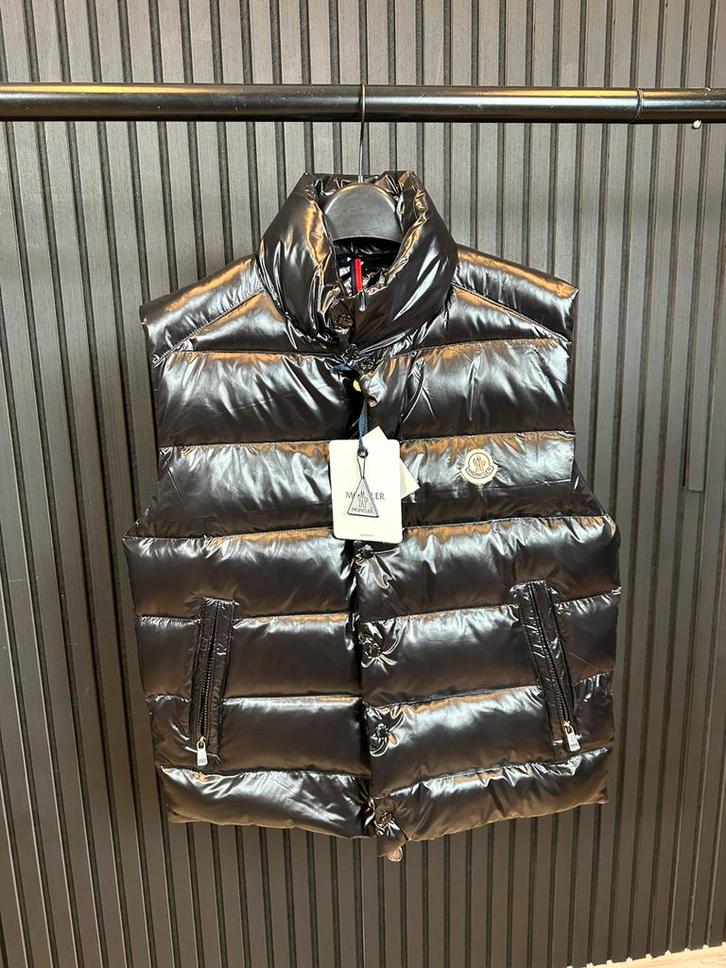 Moncler Bodywarmers in 2 Kleuren - Met NFC -  Zwart en Blauw, Kleding | Heren, Bodywarmers, Overige maten, Zwart, Ophalen of Verzenden