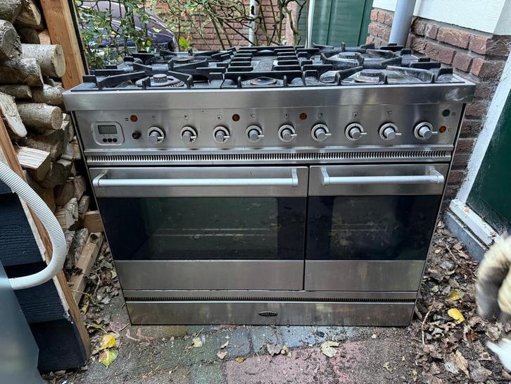 Boretti 5-pits gasfornuis met dubbele oven, Witgoed en Apparatuur, Fornuizen, Gebruikt, Inbouw, Gas, 5 kookzones of meer, 60 cm of meer