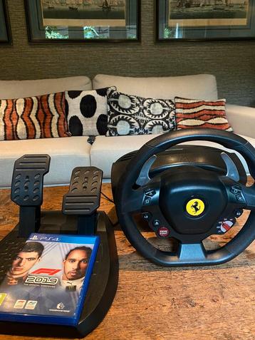 PlayStation ferrari stuur + spel beschikbaar voor biedingen