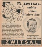 Retro reclame 1952 Zwitsal baby ze stelen je hart, Verzamelen, Retro, Verzenden, Overige typen