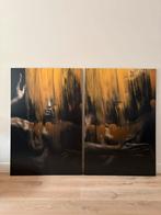 Abstract Gouden Schilderijen, Ophalen