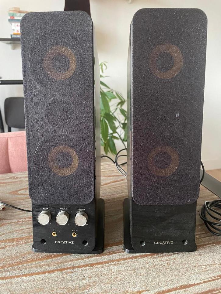 Speakers Creative GigaWorks T40 Series II, Computers en Software, Pc speakers, Zo goed als nieuw, Audiokanaal 2.0, Ophalen of Verzenden