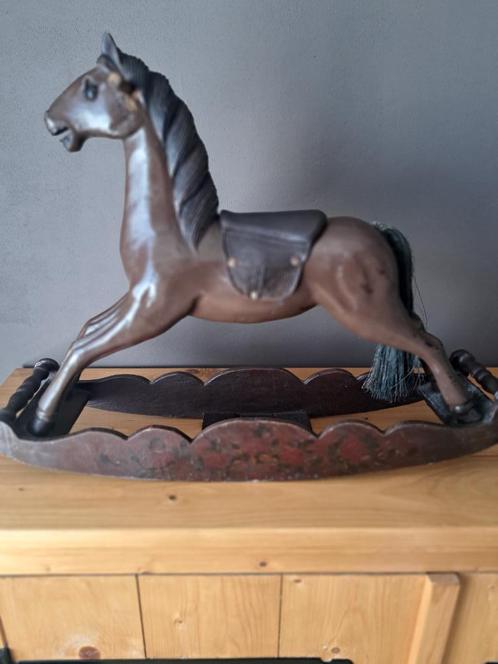 Brocante hobbelpaard uit Frankrijk, Antiek en Kunst, Curiosa en Brocante, Ophalen of Verzenden
