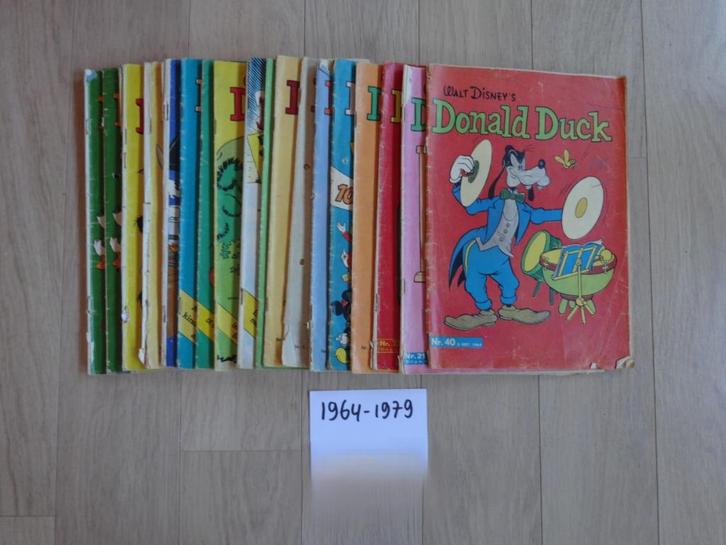 Donald Duck jaargang 1964 t/m 1979 – 19 st, Boeken, Stripboeken, Gelezen, Meerdere stripboeken, Ophalen of Verzenden