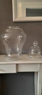 Glazen Apothekerspot met Deksel, Ophalen, Overige kleuren, 50 tot 75 cm, Glas