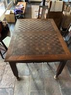 Art Deco eettafel (uitschuifbaar) met 6 stoelen, Ophalen