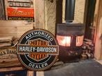 Harley Davidson reclamebord emaille mancave bar, Verzamelen, Ophalen, Zo goed als nieuw, Reclamebord