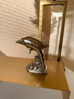 Messing Dolfijn Beeld - 10cm, Ophalen of Verzenden, Gebruikt, Dier