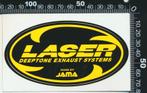 Sticker: Laser - Deeptone Exhaust Systems - Jama, Verzenden, Zo goed als nieuw, Auto of Motor