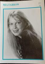 nr 12  Vier vintage "Filmsterren een portret" Mia Farrow, Verzamelen, Film en Tv, Ophalen of Verzenden, Foto of Kaart