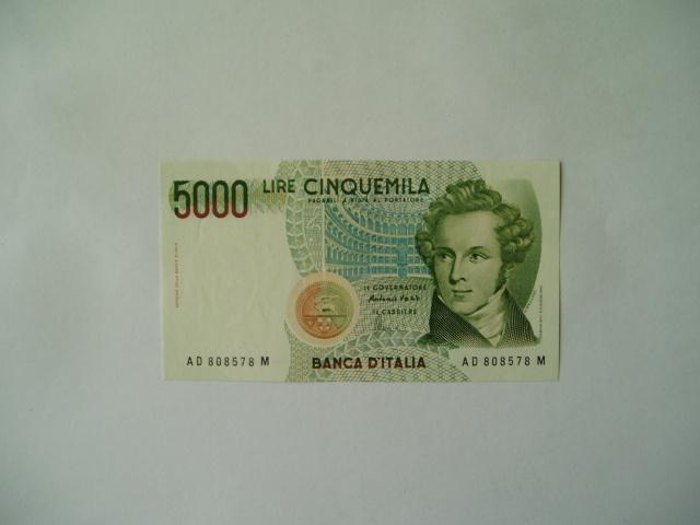 1728. Italië, 5.000 lira 1985 UNC Vincenzo Bellini., Verzenden, Italië, Los biljet