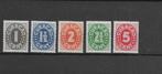 Curaçao 1942. NVPH 153 t/m 157, Postfris., Verzenden, Postfris