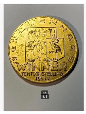 Penning Tentoonstelling ‘s Gravenhage 1937 beschikbaar voor biedingen