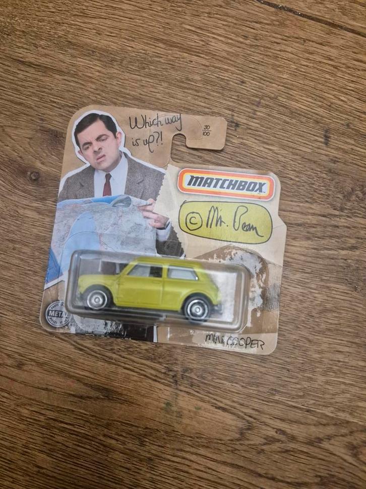 Mr. Bean Mini Cooper Matchbox, Hobby en Vrije tijd, Modelauto's | 1:18, Zo goed als nieuw, Auto, Ophalen of Verzenden