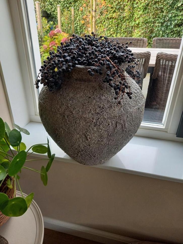 Bloempot vaas XL 2 stuks sober landelijk, Huis en Inrichting, Woonaccessoires | Vazen, Zo goed als nieuw, Overige kleuren, Minder dan 50 cm