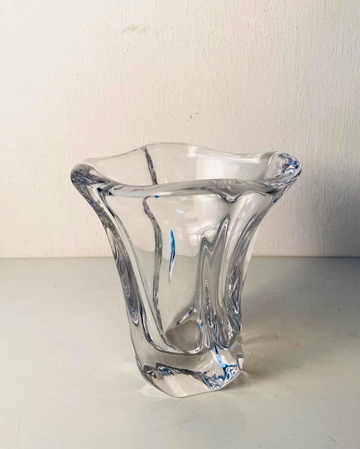 Daum France kristallen vaas , jaren 70, Huis en Inrichting, Woonaccessoires | Vazen, Gebruikt, Overige kleuren, Minder dan 50 cm