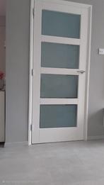 Houten binnen deur met glas, Ophalen, Binnendeur, 200 tot 215 cm, Glas