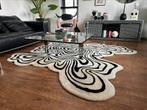 Schoon! Uniek tapijt / vloerkleed van wol., Ophalen, Zwart, 200 cm of meer, Zo goed als nieuw