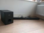 Philips soundbar, subwoofer en afstandsbediening HTL2163B/12, Audio, Tv en Foto, Soundbars, Ophalen of Verzenden, Met externe subwoofer