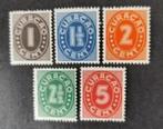 Curaçao 2902001 cijfers, Postzegels en Munten, Postzegels | Nederland, Verzenden, T/m 1940, Postfris
