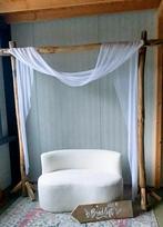 backdrop kastanje houten palen bruiloft, Palen, Nieuw, Ophalen of Verzenden, Hardhout