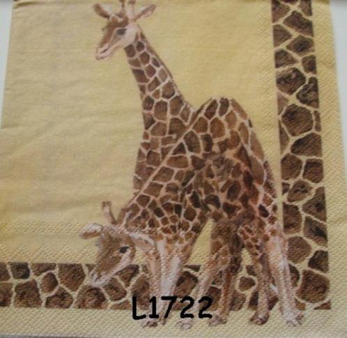 Servetten decoupage/bullet journal * Giraf L1722, Hobby en Vrije tijd, Knutselen, Nieuw, Materiaal, Verzenden
