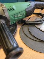 Hitachi G23ST haakse slijper 230mm + slijpschijven set, Gebruikt, Hitachi, Haakse handslijpmachine, Ophalen of Verzenden