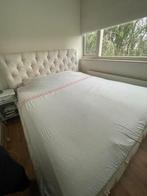 bed 2 persoons, Huis en Inrichting, Slaapkamer | Bedden, Ophalen, Gebruikt, Wit, Tweepersoons