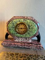 Antieke vintage keramiek schouwklok Art Deco jugendstil klok, Antiek en Kunst, Antiek | Klokken, Ophalen of Verzenden