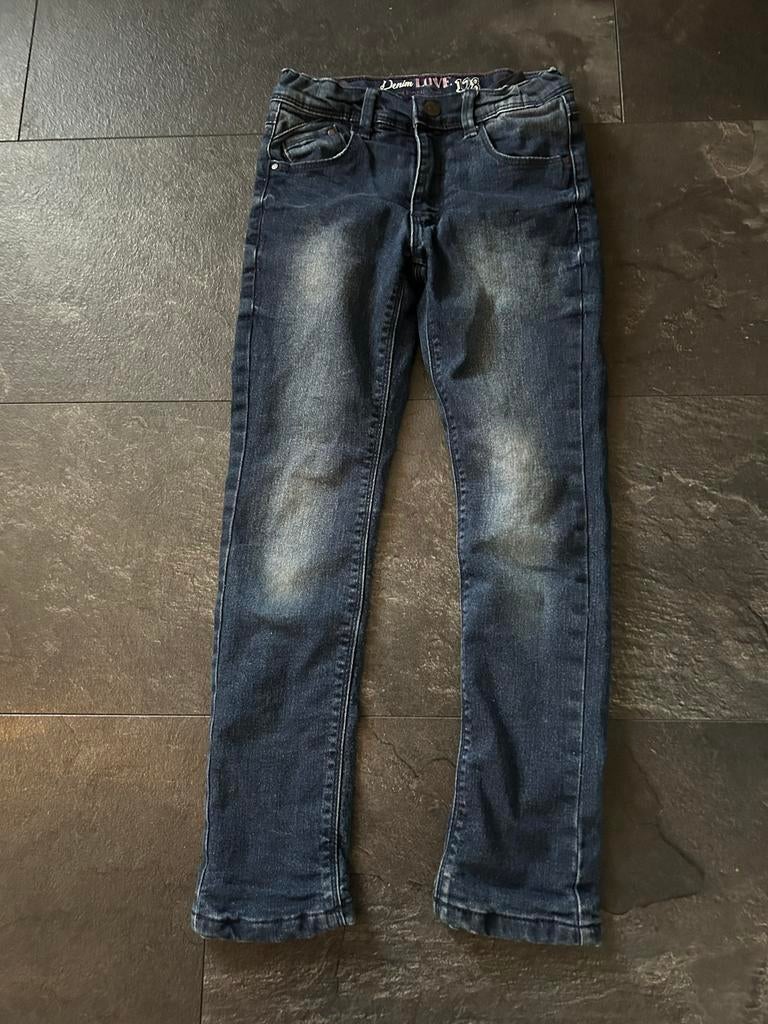 Denim Love gevoerde broek maat 128, Ophalen of Verzenden, Gebruikt, Meisje, Broek