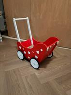 Houten poppenwagen, Kinderen en Baby's, Speelgoed | Houten speelgoed, Ophalen, Zo goed als nieuw