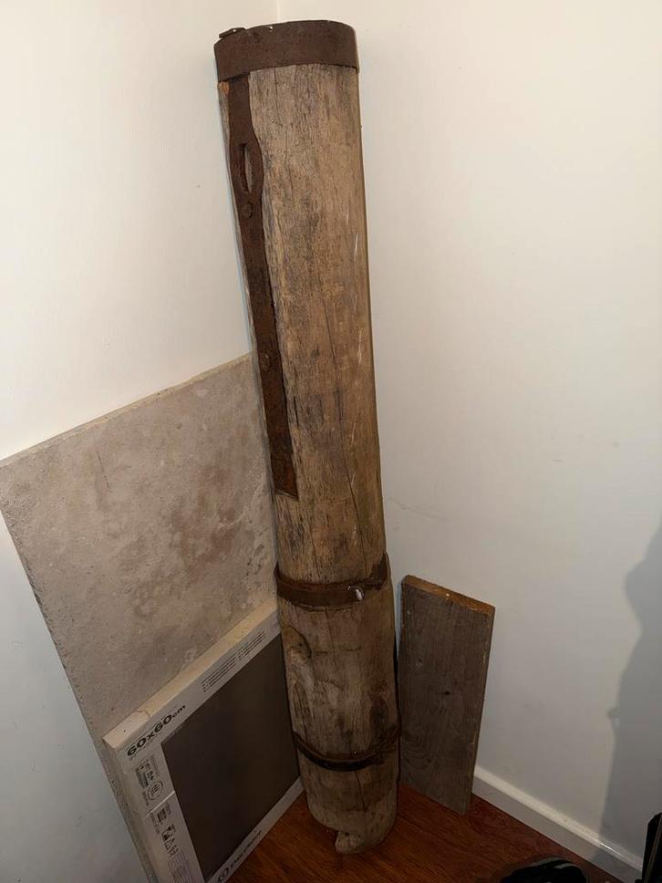 Antieke industriele Franse Wijnpers - Uniek Kunstobject, Antiek en Kunst, Antiek | Overige Antiek, Ophalen of Verzenden