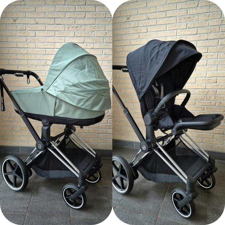 Cybex e-Priam 2 Elektrische Kinderwagen (COMPLEET), Kinderen en Baby's, Kinderwagens en Combinaties, Zo goed als nieuw, Combiwagen