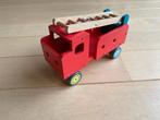 Houten brandweerauto, Kinderen en Baby's, Ophalen of Verzenden, Gebruikt