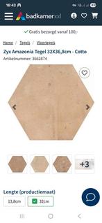 Prachtige ZYX Amazonia hexagon porselein tegels 7m2, Ophalen, Overige materialen, 30 cm of meer, Nieuw