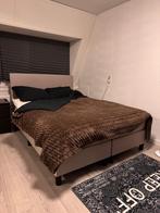 boxspring bed, Ophalen, Overige materialen, Eenpersoons, Beige