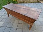 Antiek Franse bakkerstafel met deegkuip, Ophalen, Gebruikt, 50 tot 75 cm, 150 tot 200 cm