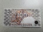 Mooi biljet van 100 gulden 1992 steenuil Wat je ziet krijg j, Postzegels en Munten, Bankbiljetten | Nederland, Ophalen of Verzenden