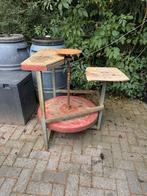 Oude draaibare werktafel / slijptafel – vintage industrieel, Doe-het-zelf en Verbouw, Werkbanken, Ophalen, Gebruikt