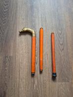 Antieke wandelstok bronzen paardenkop, Diversen, Wandelstokken, Ophalen of Verzenden, Zo goed als nieuw