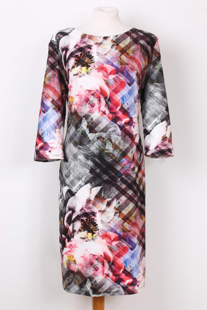 Lente! Gebloemde jurk Joseph Ribkoff maat 46, Kleding | Dames, Jurken, Zo goed als nieuw, Maat 46/48 (XL) of groter, Overige kleuren