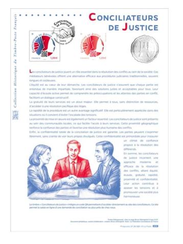 Jaar 2025 Document philatélique - Conciliateurs de justice. beschikbaar voor biedingen