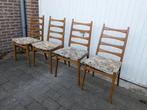 vintage eetkamerstoelen 4 stuks, Ophalen, Gebruikt
