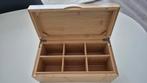 Houten Theekist met 6 Vakken, Ophalen, Zo goed als nieuw