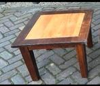 Teak houten bijzet tafeld 3 stks, Minder dan 55 cm, Vierkant, Zo goed als nieuw, Ophalen