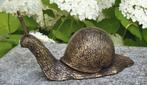 Slak / bronzen beeld / 19 cm lang, Dierenbeeld, Nieuw, Info@huisentuindecoratiemarie.nl, Huis en tuin decoratie marie