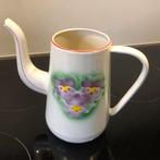 Antieke Franse Emaille Koffiepot met Viooltjes, Ophalen of Verzenden