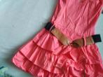 zomerjurk zalm nieuw riem strepless 32 34 36 xs s, Nieuw, Ophalen of Verzenden, Roze, Maat 34 (XS) of kleiner